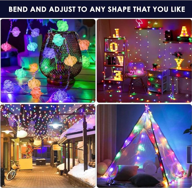 String Lights - 14 LED Crystal Flower Ball